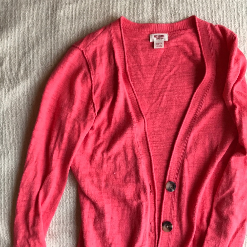 Coral cardigan